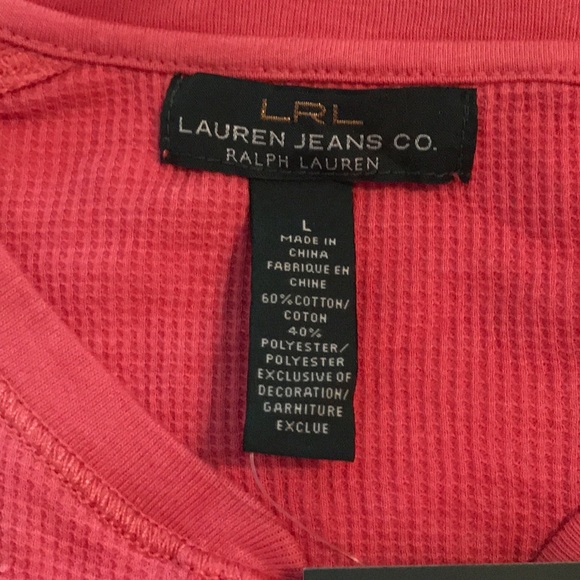 NWT Ralph Lauren thermal short sleeve top - Picture 2 of 5